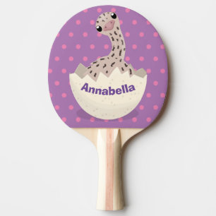 Raquette De Ping Pong Illustration d'autruche pour bébé à couver mignon