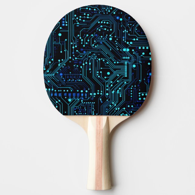 Raquette De Ping Pong Illustration de conception de carte de circuit Cus (Devant)