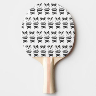 Raquette De Ping Pong Illustration de Panda Mignon