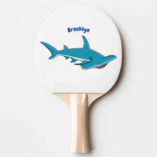 Raquette De Ping Pong Illustration de requin marteau