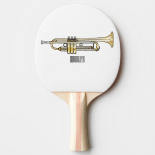 Raquette De Ping Pong Illustration de trompette