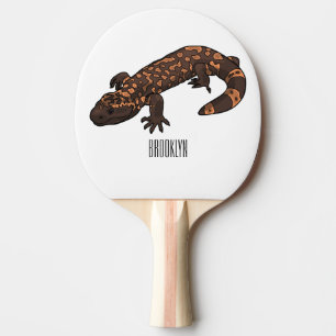 Raquette De Ping Pong Illustration du monstre Gila