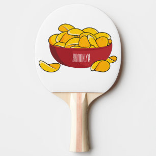 Raquette De Ping Pong Illustration d'une puce de pomme de terre