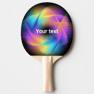 Raquette De Ping Pong Images lumineuses colorées -