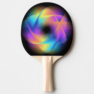Raquette De Ping Pong Images lumineuses colorées -