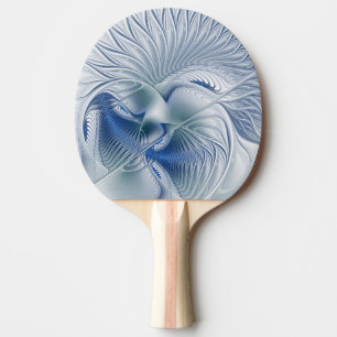 Raquette De Ping Pong Imaginaire dynamique tons bleus Abstraits Art frac
