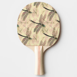 Raquette De Ping Pong Impression de libellules vintages