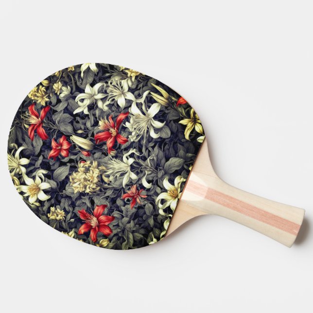 Raquette De Ping Pong Imprimer couleur subtile Wild Honeysuckie (Dos Côté)