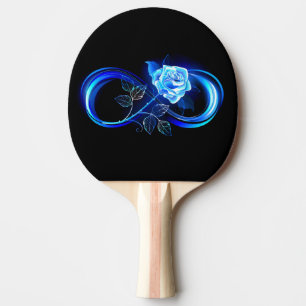 Raquette De Ping Pong Infini lumineux avec rose bleue
