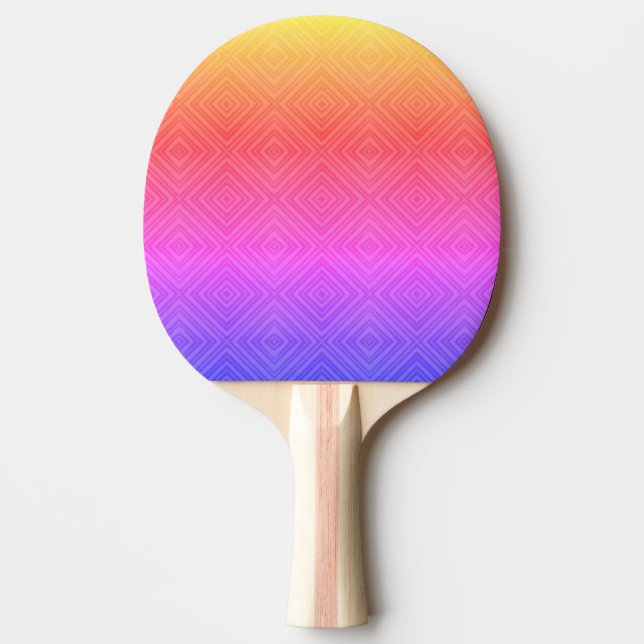 Raquette De Ping Pong Ipanema Arc-en-ciel Hypnotique Diamant Moderne Pop (Devant)