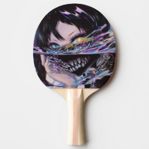 Raquette De Ping Pong Iridescente Anime Horreur : Monstre Sourire Liquid