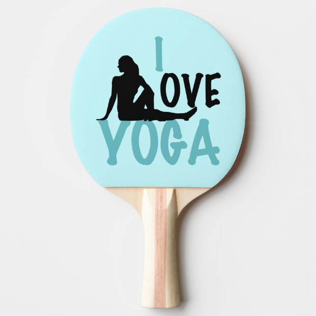 Raquette De Ping Pong J'aime le yoga (Devant)