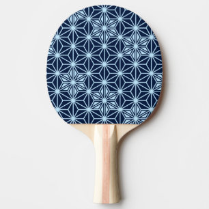 Raquette De Ping Pong Japonais Asanoha motif - Indigo Blue
