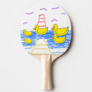 Raquette De Ping Pong Jaune Canard Famille phare Jaune Jaune Jaune