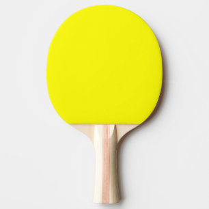 Raquette De Ping Pong Jaune clair (couleur solide) 