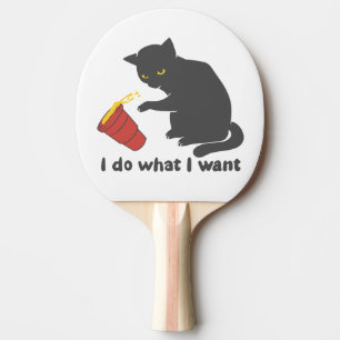 Raquette De Ping Pong Je fais ce que je veux - Choisir la couleur arriè