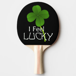 Raquette De Ping Pong Je Me Sens Lucky Four Leaf Clover