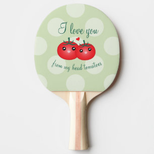 Raquette De Ping Pong Je t'aime de mon calembour drôle de fruit de