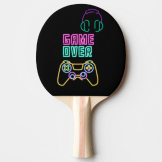 Raquette De Ping Pong Jeu vidéo du cool Neon.