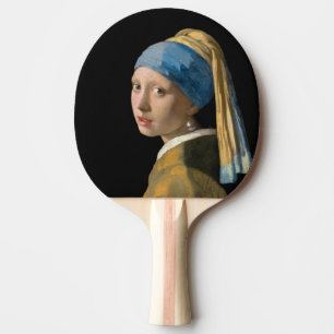 Raquette De Ping Pong Johannes Vermeer - Fille avec une oreille perle