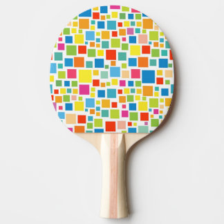 Raquette De Ping Pong Joli carré motif coloré