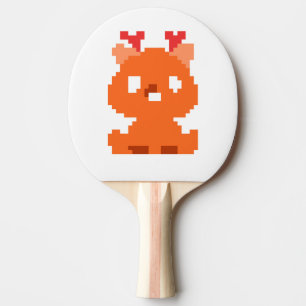 Raquette De Ping Pong Joli chevreuils pixellisé jeu de cartes