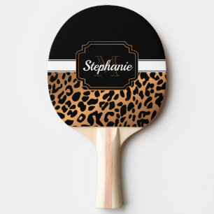 Raquette De Ping Pong Joli Empreinte de léopard