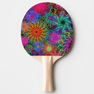 Raquette De Ping Pong Joli porte - clé motif tourbillon coloré