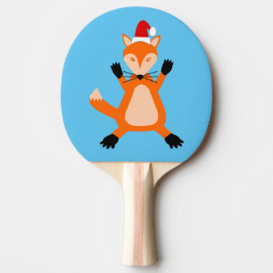 Raquette De Ping Pong Joli renard de Noël