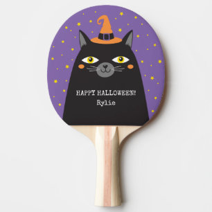 Raquette De Ping Pong Jolie fête des enfants chats Halloween