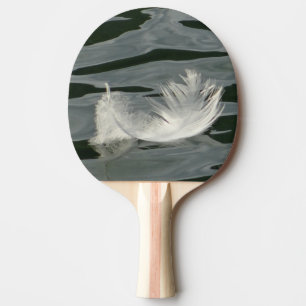 Raquette De Ping Pong Jolie plume blanche