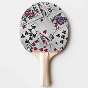 Raquette De Ping Pong Jouer Cartes Poker Jeux Reine Roi