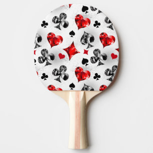 Raquette De Ping Pong Joueur de poker Joueur de cartes de jouer costumes