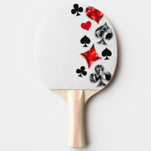 Raquette De Ping Pong Joueur de poker Joueur de cartes de jouer costumes