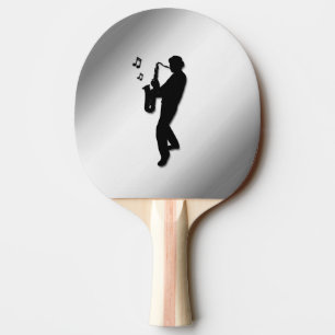 Raquette De Ping Pong Joueur de saxophone