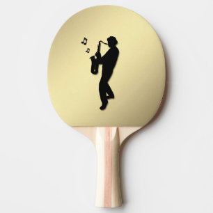 Raquette De Ping Pong Joueur de saxophone