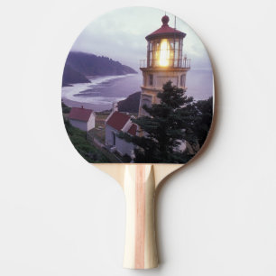 Raquette De Ping Pong Journée brumeuse sur la côte de l'Oregon à l'Hecet