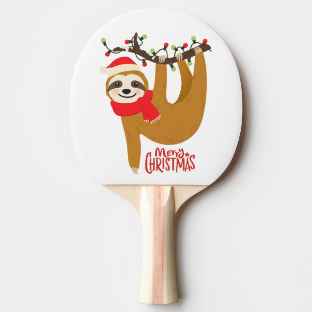 Raquette De Ping Pong Joyeux Noël mignonne Vacances de Noël (Devant)