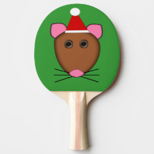 Raquette De Ping Pong Joyeux Noël Souris Ping Pong Paddle