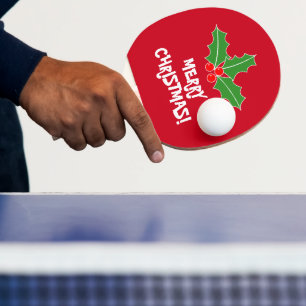 Raquette De Ping Pong Joyeux ping-pong de Noël pour ping-pong