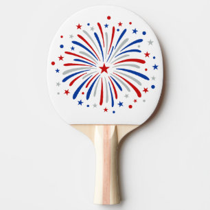 Raquette De Ping Pong Juste Ici Pour Le Feu D'Artifice Drôle Pour Deux