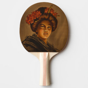Raquette De Ping Pong Karama : Actrice japonaise Romance Geisha