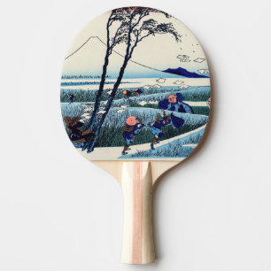 Raquette De Ping Pong Katsushika Hokusai - Ejiri dans la province de Sur
