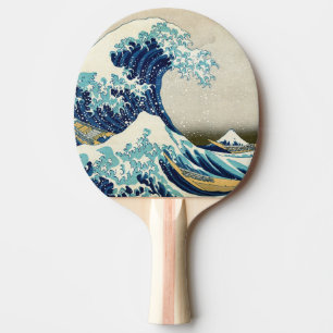 Raquette De Ping Pong Katsushika Hokusai - La Grande vague au large de K