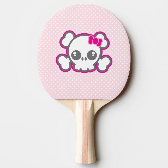 Raquette De Ping Pong Kawaii Ping Pong Pull Pink Ribbon (Dos)