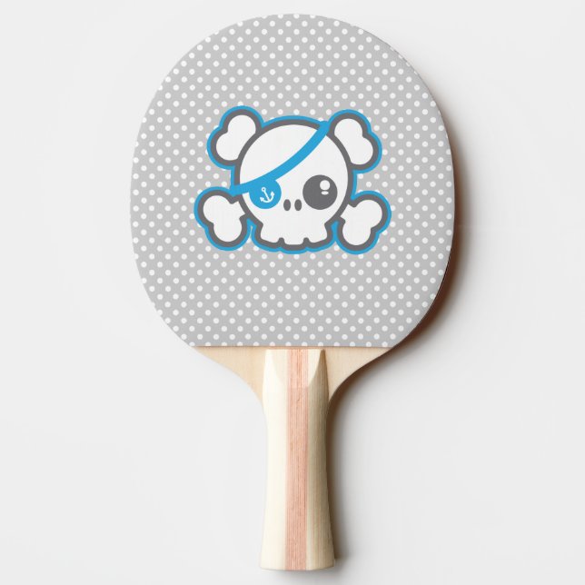 Raquette De Ping Pong Kawaii Pirate Skull Ping Pong Paddle (Dos)