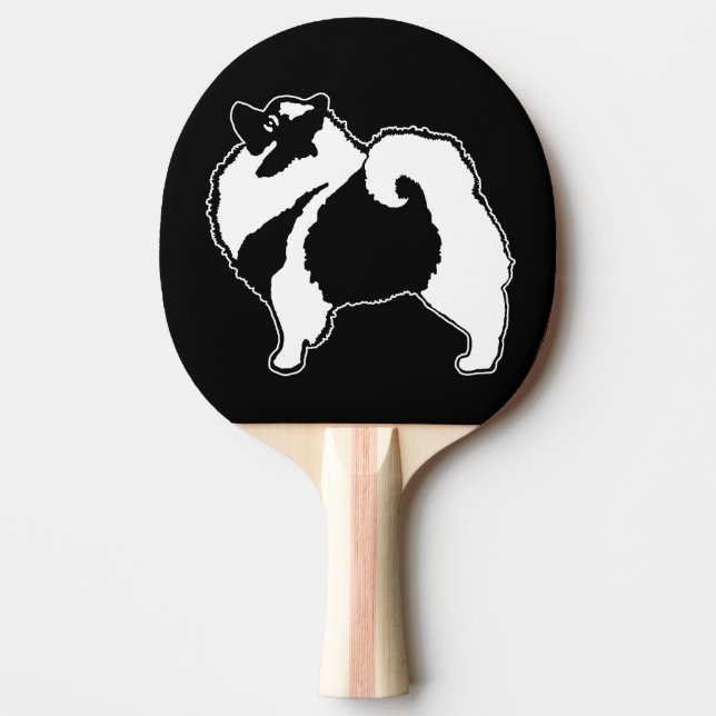 Raquette De Ping Pong Keeshond Graphics - Cute Original Chig Art (Devant)