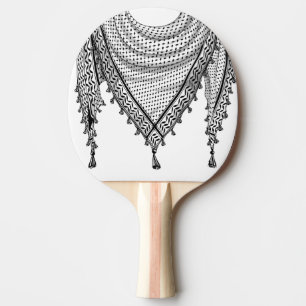 Raquette De Ping Pong Keffiyeh Écharpe palestinienne tissu traditionnel