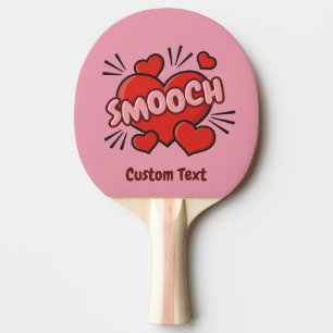 Raquette De Ping Pong Kissing Comic Sound Effect