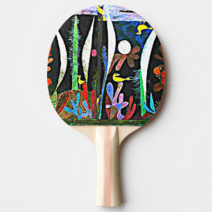 Raquette De Ping Pong Klee - Paysage aux oiseaux jaunes